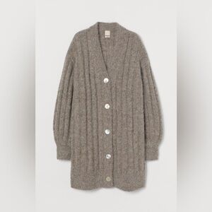 H&M Long Wool/Alpaca Cardigan